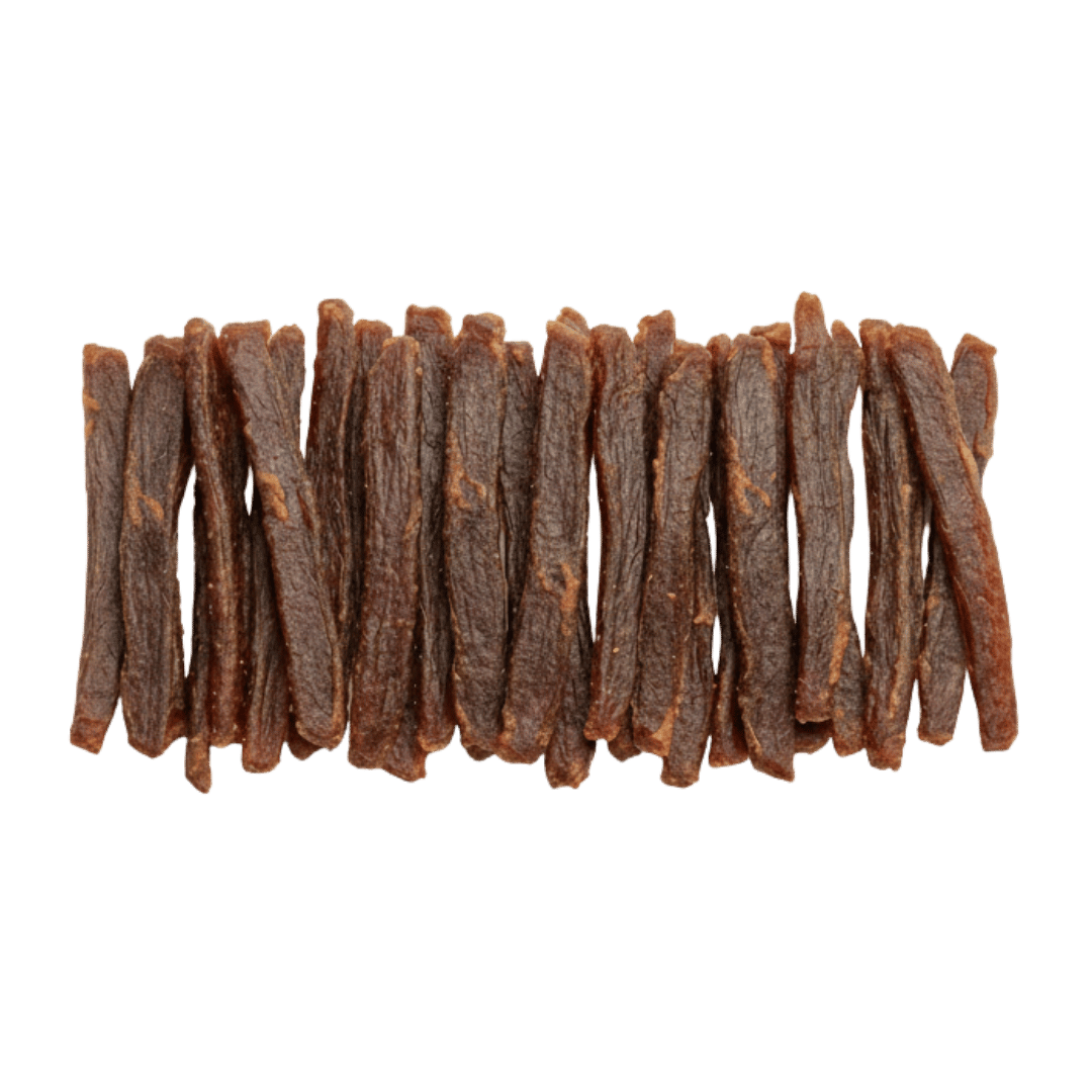 Entenbrust Streifen für Hunde – luftgetrocknete Entenfleischstreifen als natürlicher Monoprotein-Kausnack